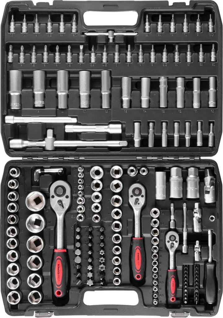 Jeu d'outils Strend Pro 172 pièces en acier chrome-vanadium robuste - 2