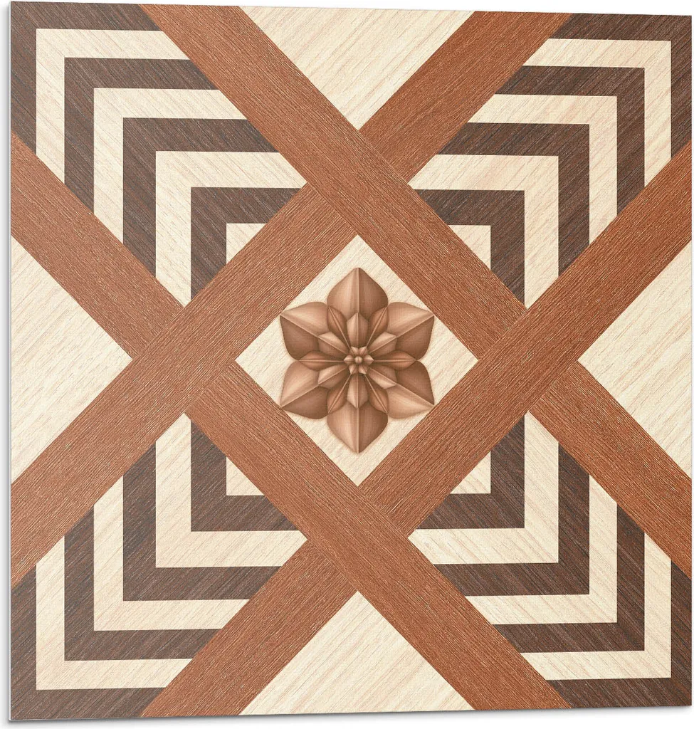Motivo con motivi geometrici - Autoadesivo - Rivestimenti murali - Decorazioni murali - Pannelli murali decorativi - Pannelli murali 3D - Design murale autoadesivo - 4 pezzi 50 x 50 cm