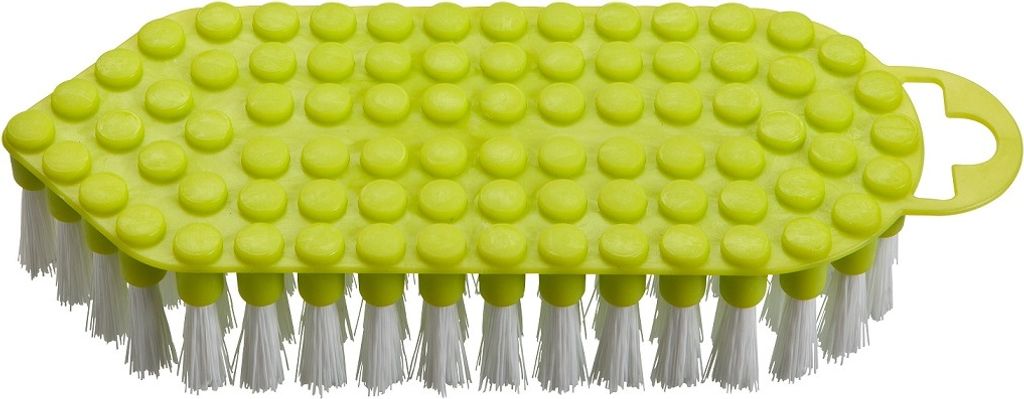 haug bürsten - Scheuerbürste Flexo Lime Grün flexibles Design für unzugängliche Bereiche - Maße ca. 190 x 70 x 40 mm - 60326