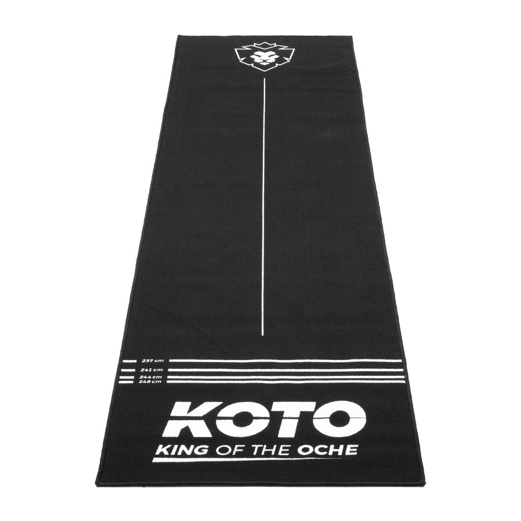 KOTO - Carpet Checkout Blue 285 x 80 cm, Incl. Score Indicator, Non-Slip Carpet Dart Mat, Professional Dart Mat, Protect Floor & Darts