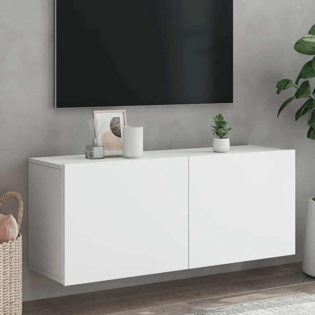 Maison Exclusive - Mobile TV bianco 100x30x41 cm