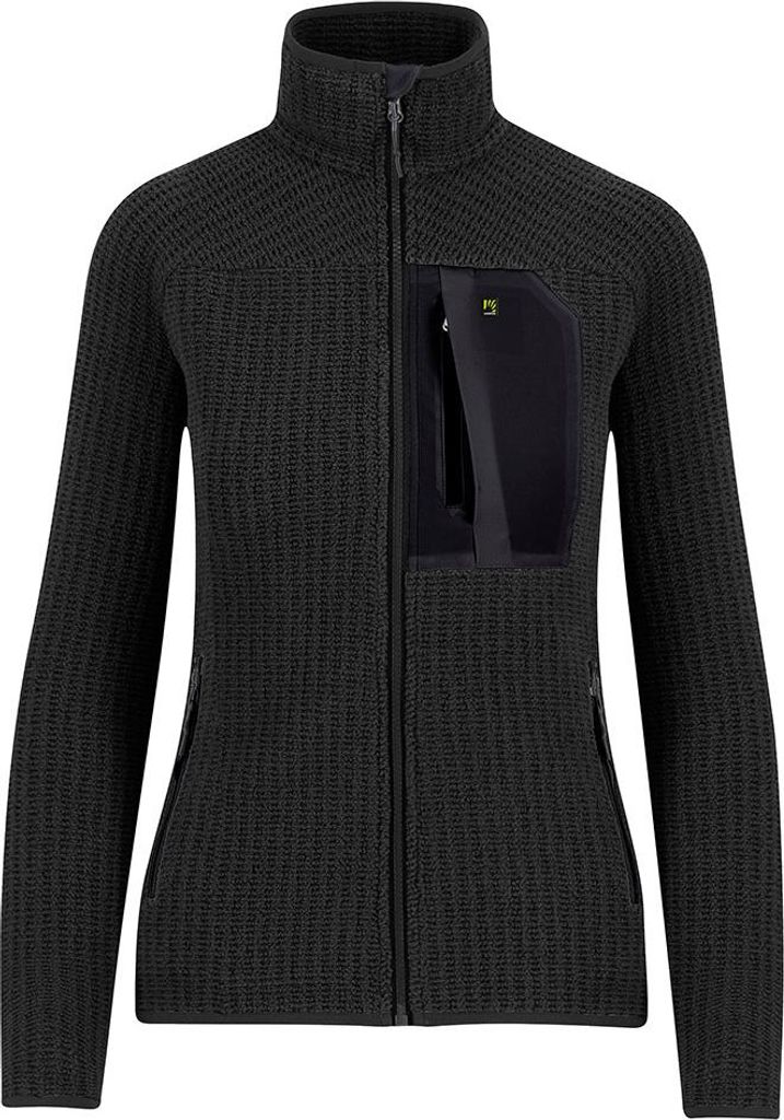 Karpos Rocchetta Evo Fleece Mit Durchgehendem Reißverschluss Schwarz S Damen Schwarz S