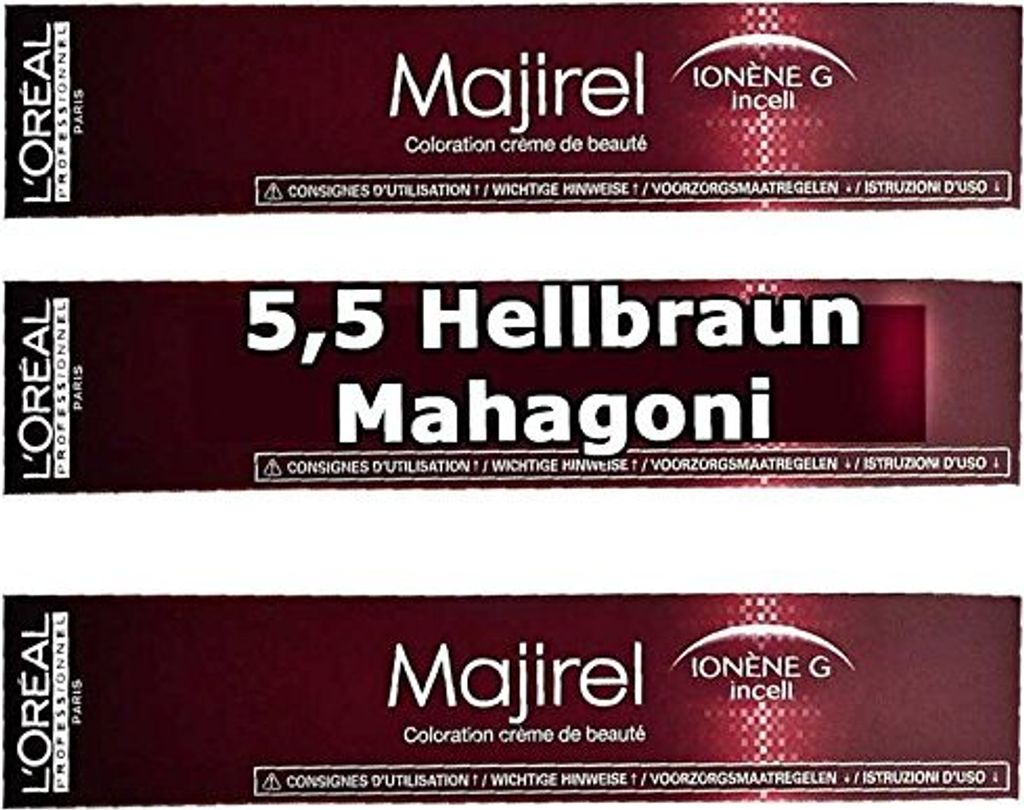 L’Oréal Paris Majirel, Braun, Light Mahogany Brown, Frauen, 1 Stück(e), 50 ml, Alle Haare