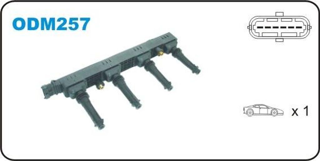 JANMOR ODM257 Zündspule OE 1208213 kompatibel mit Omega