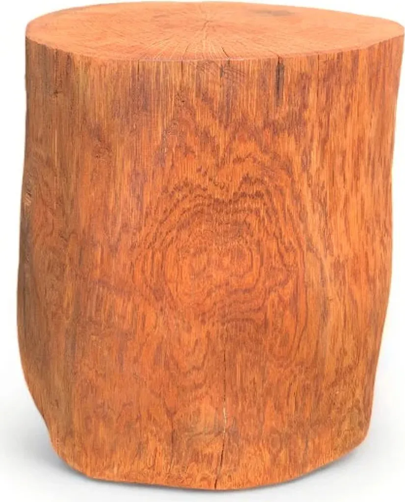 Tavolino Ceppo in Legno di Rovere 35cm | Design Naturale Handmade