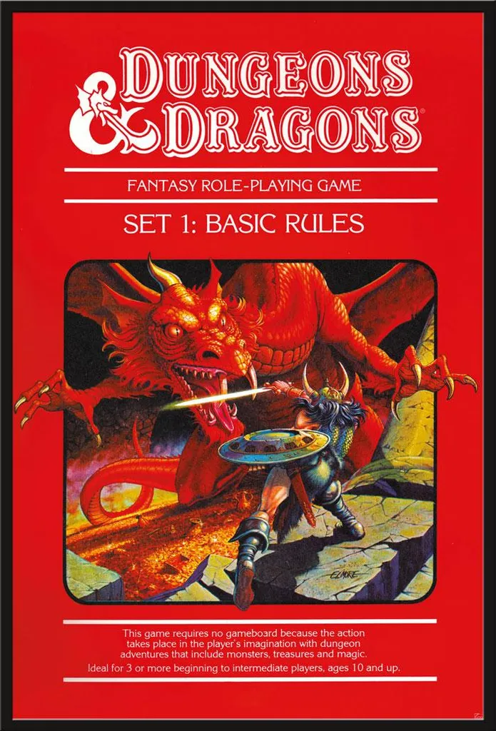 Affiche D&D pour Salle de Jeu - Cadre Noir Shinsuke avec Vitre Acrylique