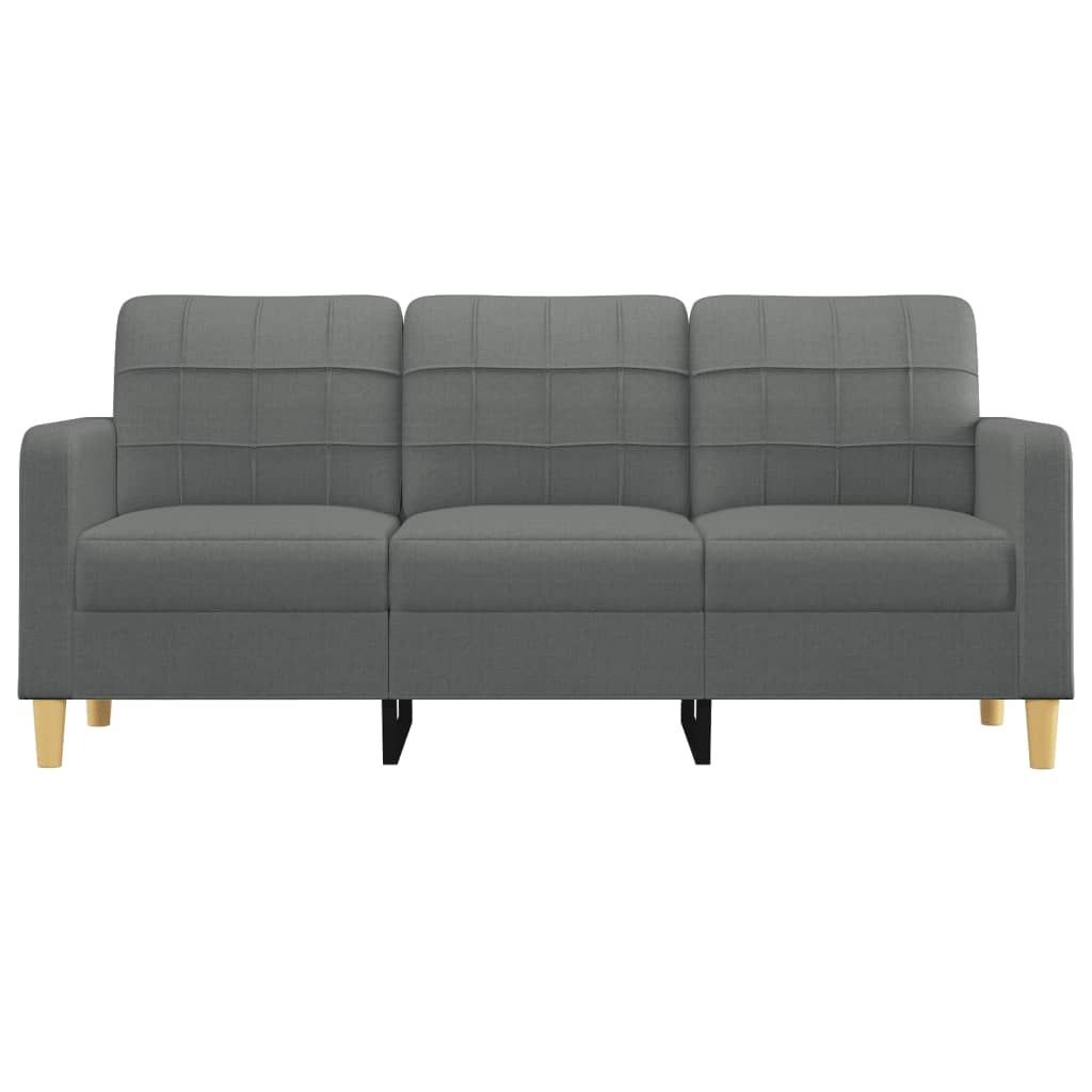 Cloris Designermöbel 3-Sitzer-Sofa Dunkelgrau 180cm Stoff - 2026Neu577407 - Klassische Sofas