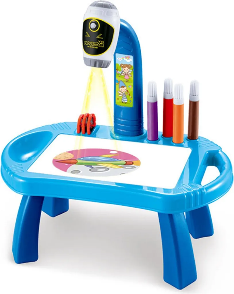 Projecteur de dessin éducatif à lentille rotative et table ABS créative - 3