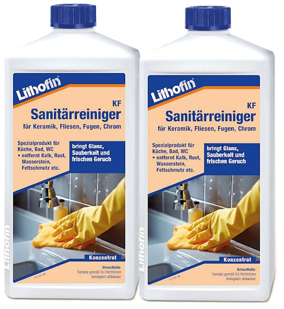 Lithofin KF Sanitärreiniger 2 x 1 Liter Produktbild 