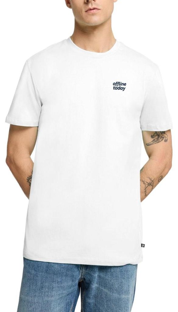 Spreadshirt Stickmotiv Offline Today Heute Offline Männer Premium T-Shirt, XS, Weiß