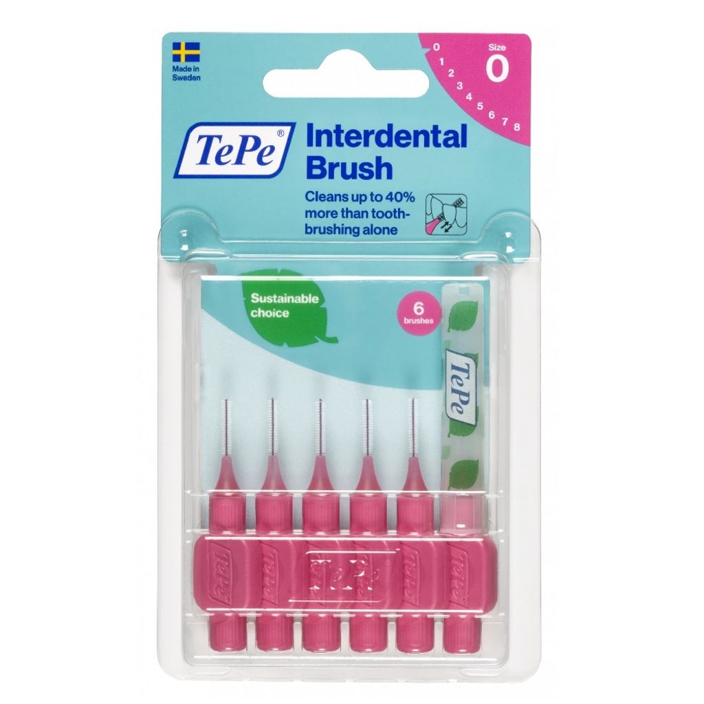 TePe Interdentalbürsten 6 Stück, 0,4 mm rosa Produktbild 