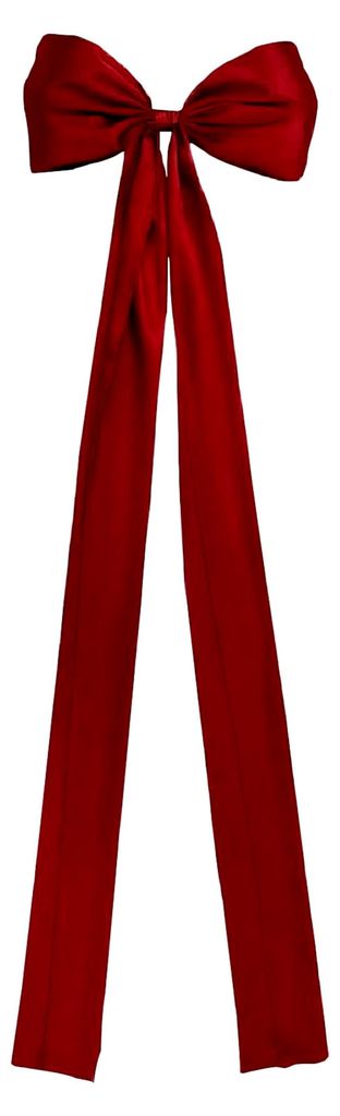 Schleifenbaumspitze | Festliche Baumschmuck mit roter Schleife | Für Partys, Familienfeiern und saisonale Dekorationen