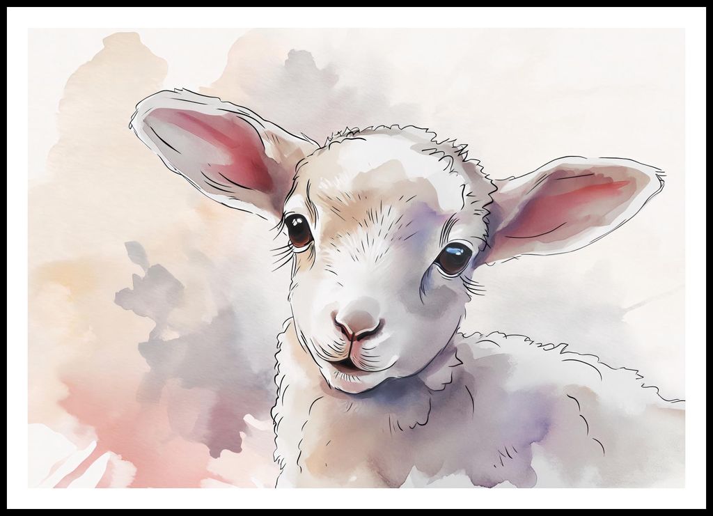 Plakat 100x70cm Kleine Schaf