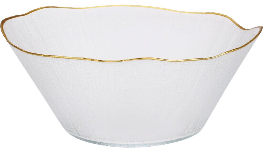 Zlatá sklenená šalátová misa 27 cm, 2,8 l Obrázok produktu 
