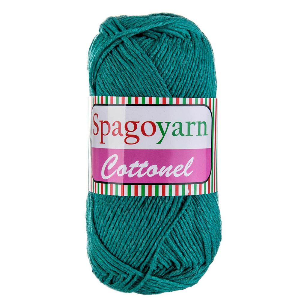 100g Strickgarn Baumwolleel Uni Häkelgarn Strickwolle Handstrickgarn Farbwahl, Farbe:ozeangrün