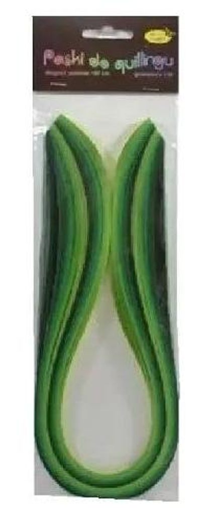Quilling-Streifen 10 mm x 50 cm, grün, 100 Stück – Galeria Hobby
