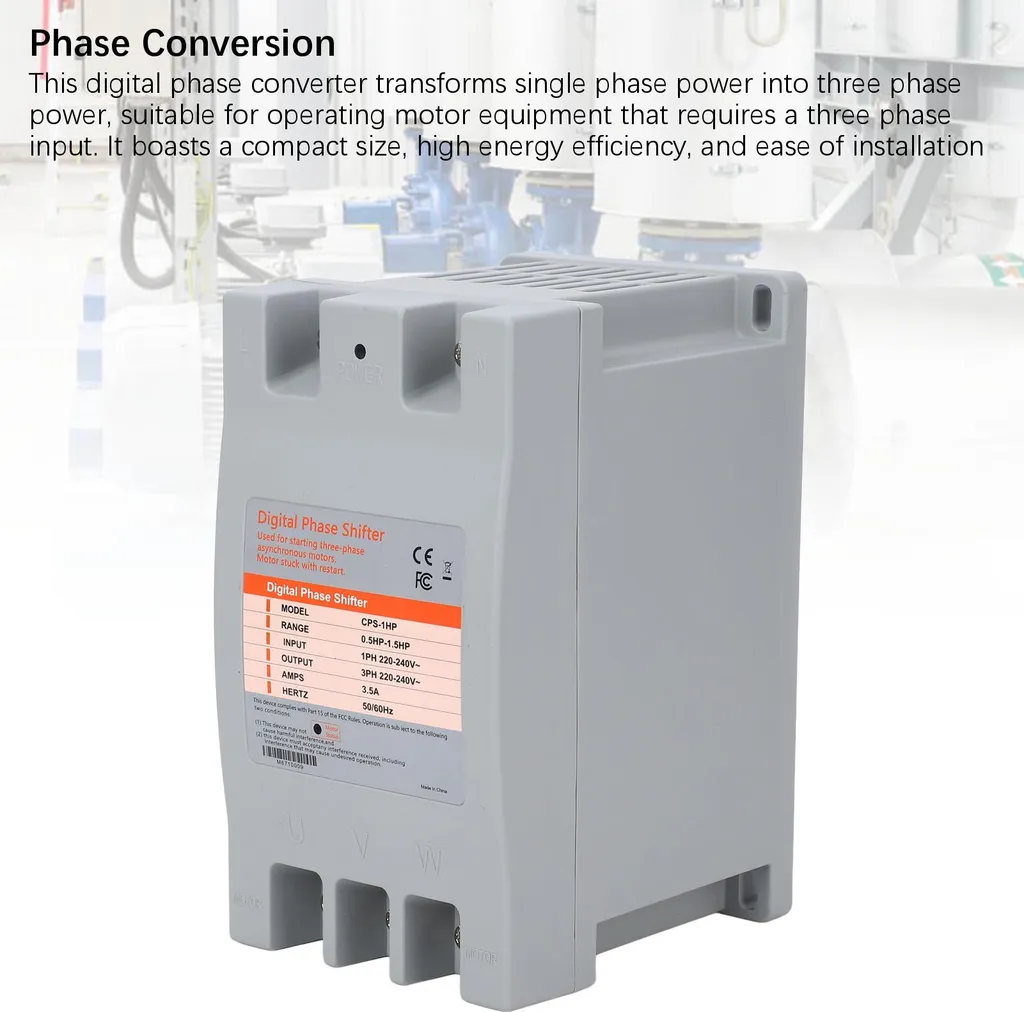 Convertisseur mono vers triphasé avec affichage LCD et contrôle précis - 5