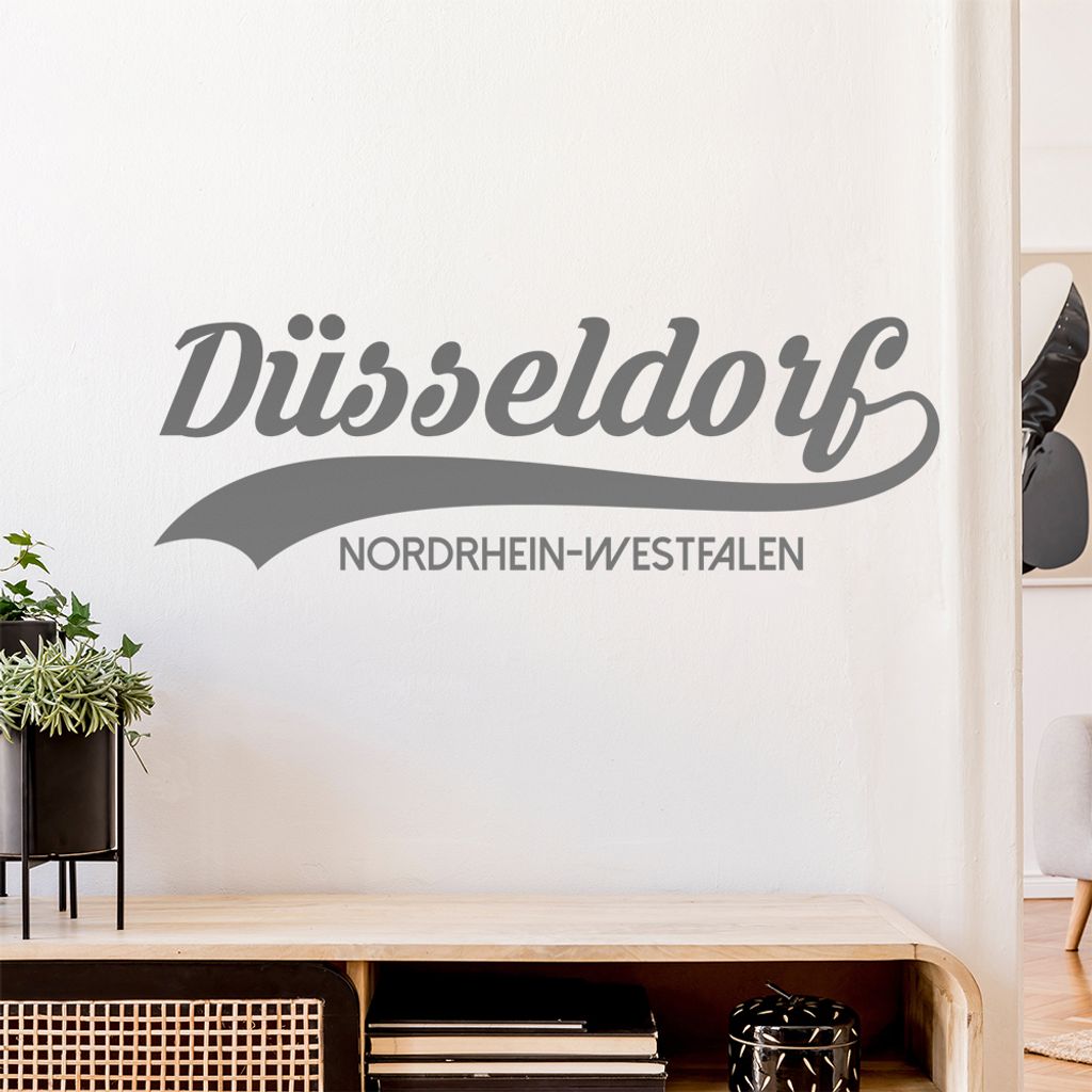 Düsseldorf Nordrhein-Westfalen Wandtattoo Wandaufkleber Wall Sticker - Dekoration, Küche, Wohnzimmer, Schlafzimmer, Badezimmer