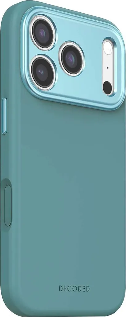 Coque silicone Decoded Retro Blue pour iPhone 17 Pro - Protection chic