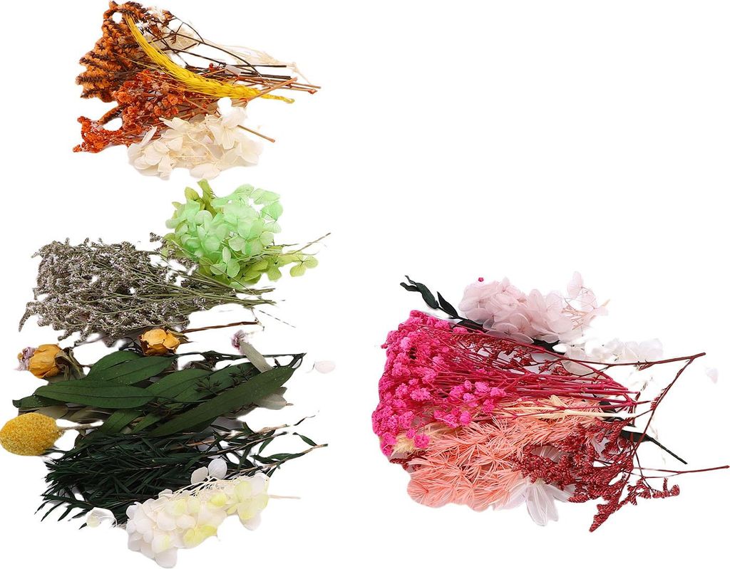 3 Box of Dried Flower Bundles Artificial Flower Making Materials Kit Home Decoration Supplies