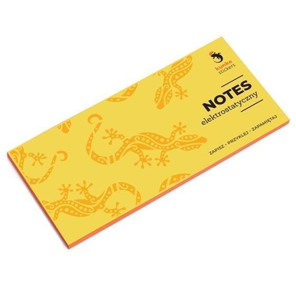 Elektrostatisches Notizbuch orange 100 Blatt