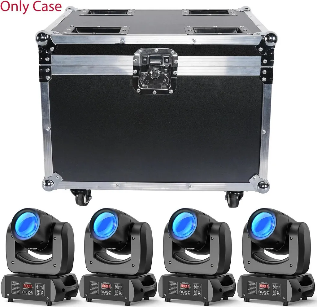 Flightcase DJ 54.5 cm avec Protection DMX pour 4 Lyres Moving Heads