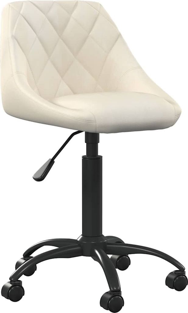 Esszimmerstuhl Creme Samt