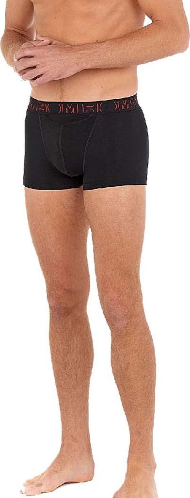 HOM 2 Pack HO1 Herren Boxershorts Boxerlines 1 rot 1 schwarz D045 XXL