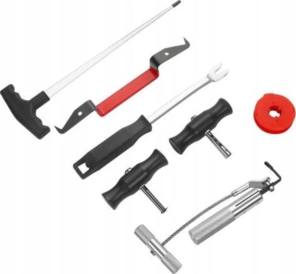 Kit outils démontage pare-brise 7 pièces Kraft&Dele avec fil d'acier