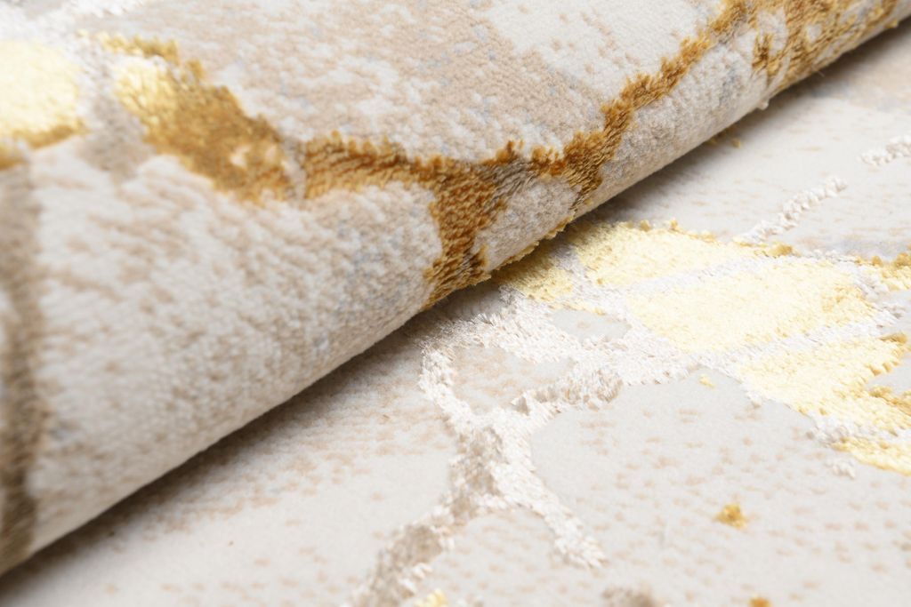 Tapiso Teppich GOLDEN Modern Kurzflor Beige Golden 300 x 400 cm