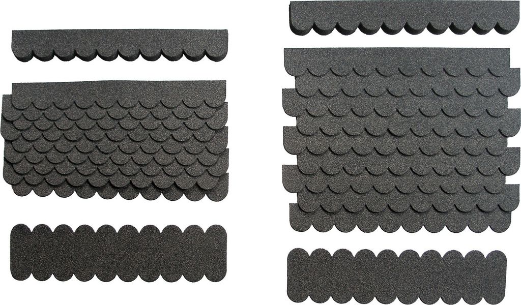 crash-marek, Mini Dachschindeln, Anthrazit, Bitumen, Pappe, Vogelhäuser, Insektenhotel, Nistkasten, Spielhäuser, Briefkasten, Hundehütte, Hasens...