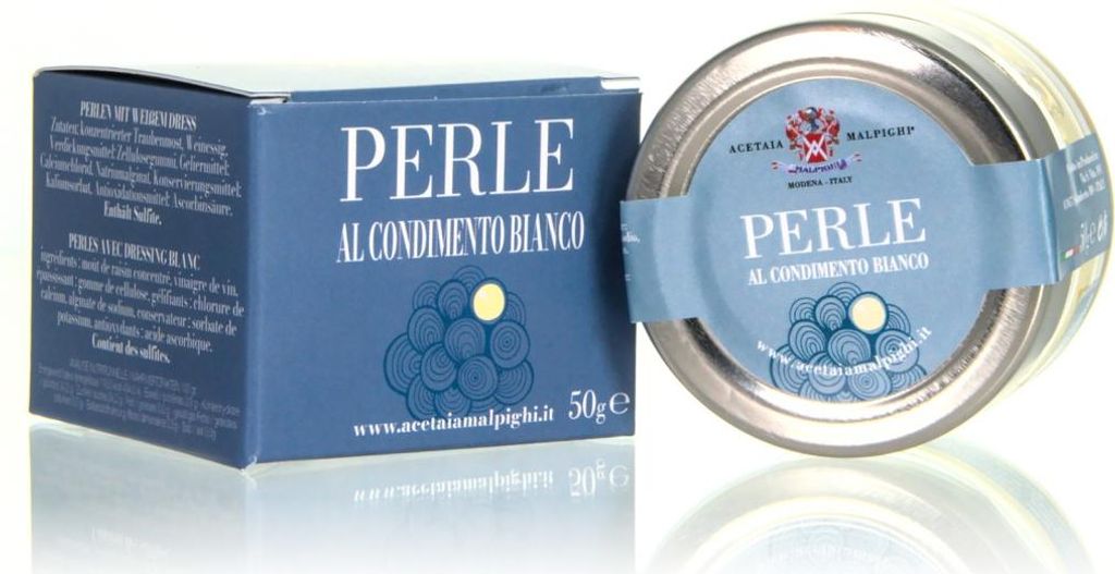 Acetaia Malpighi Perlen mit weißem Dressing