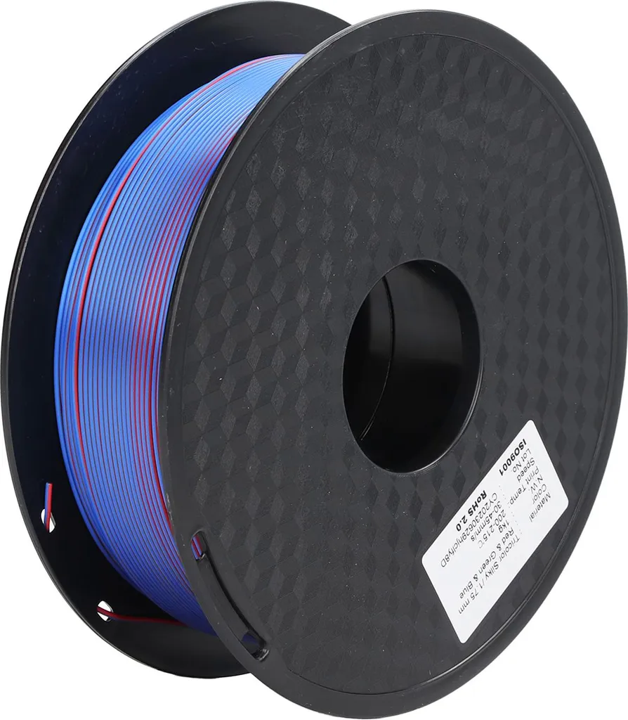 Consommable Impression 3D : Filament PLA Multicolore Satiné 1,75 mm 1kg