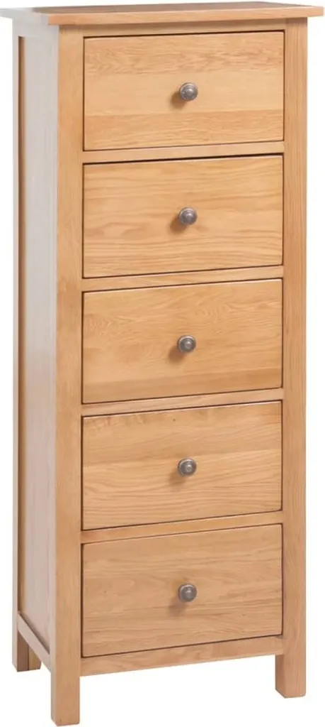 Chiffonnier en chêne avec tiroirs de rangement pour petite chambre
