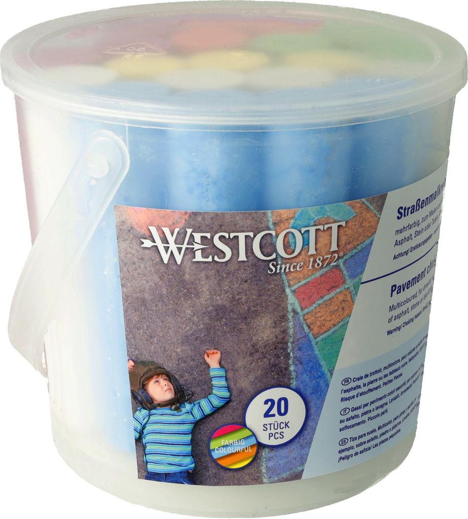 Westcott Straßenmalkreide farbsortiert 20 St. Produktbild 