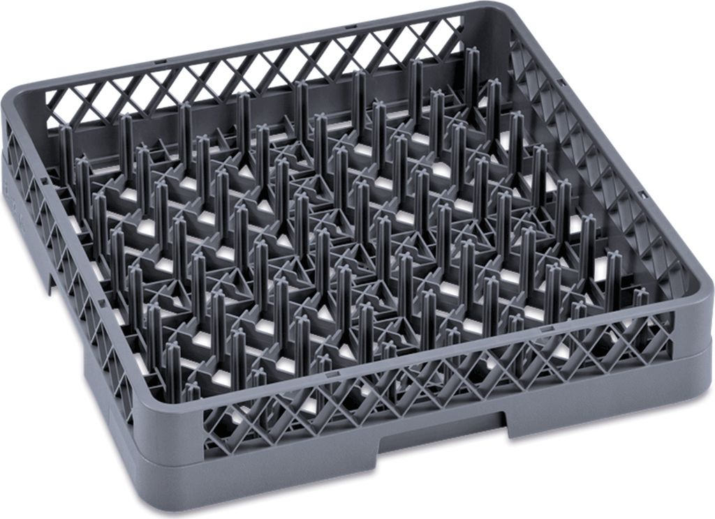 Tellerkorb Tablettkorb Spülmaschinenkorb 64 Finger Gastro, 50 x 50 x 10 cm, Dish Rack 98