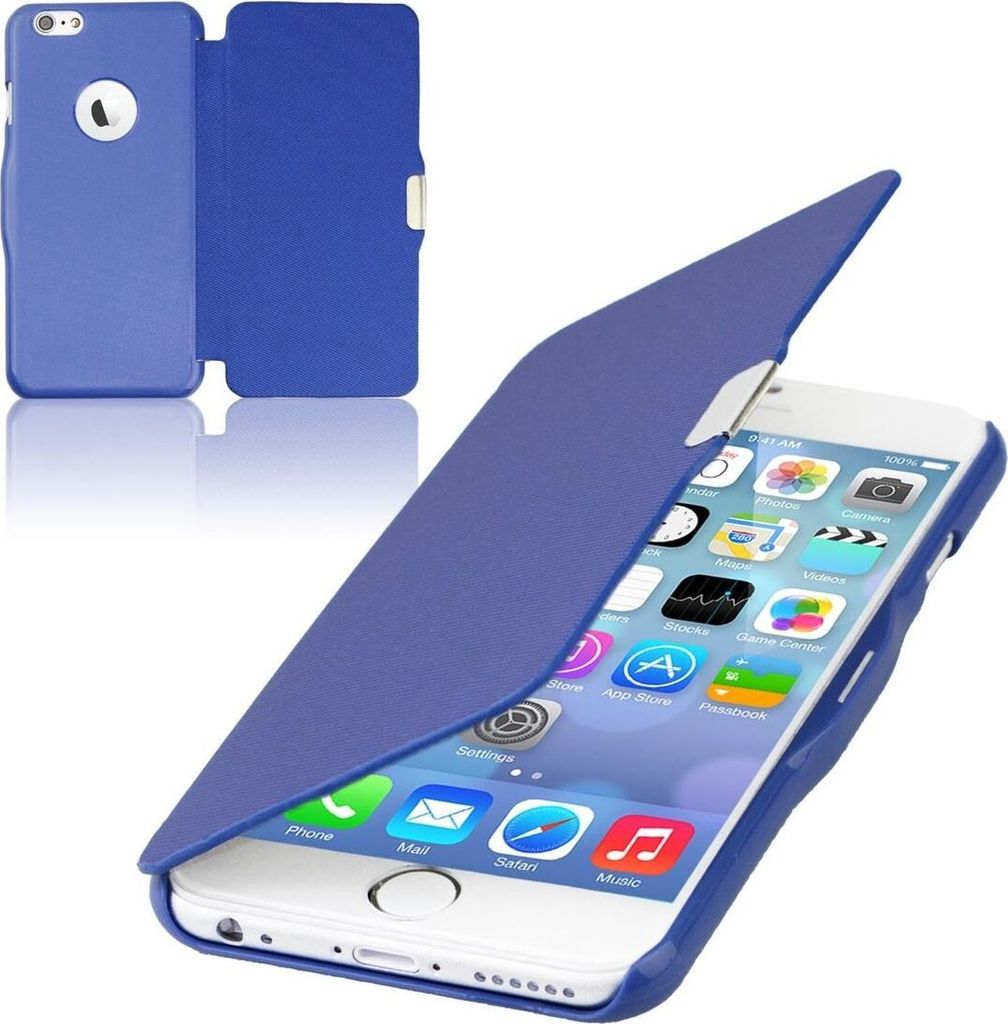 Flip Cover Schutzhülle Case Handyhülle Bookstyle für Samsung Galaxy S7 Edge Blau