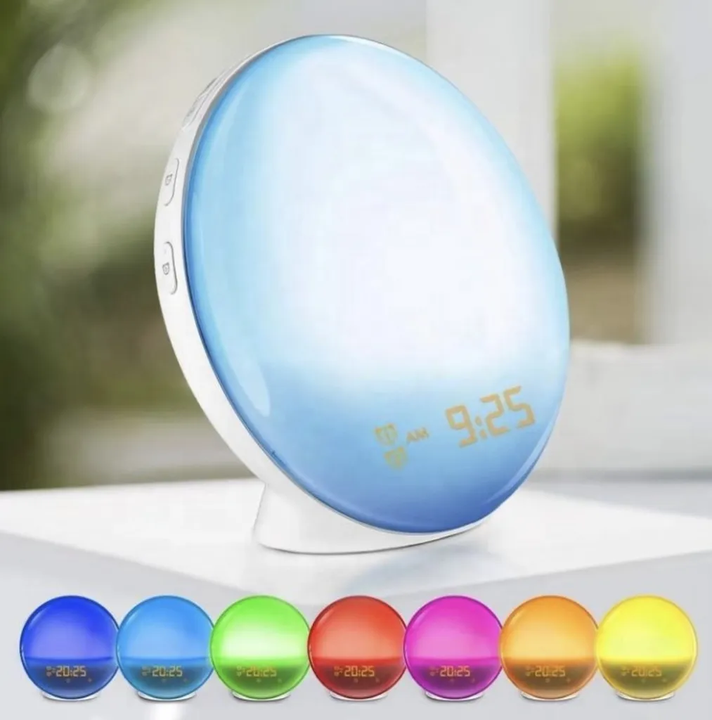 Réveil Connecté BOT WL1 Tactile avec Veilleuse Multicolore et Aide Sommeil