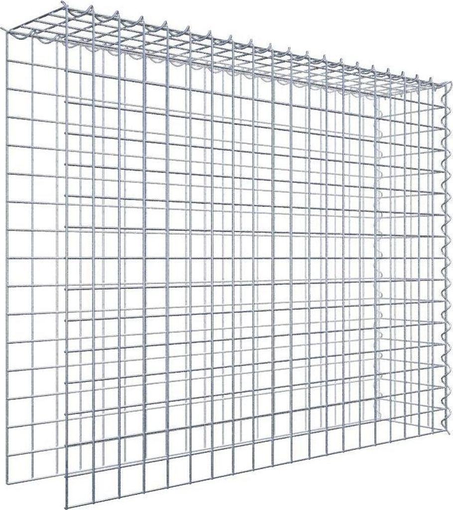 Anbaugabione Typ 4 100 cm x 80 cm x 20 cm (L x H x T), Maschenweite 5 cm x 5 cm, Spirale
