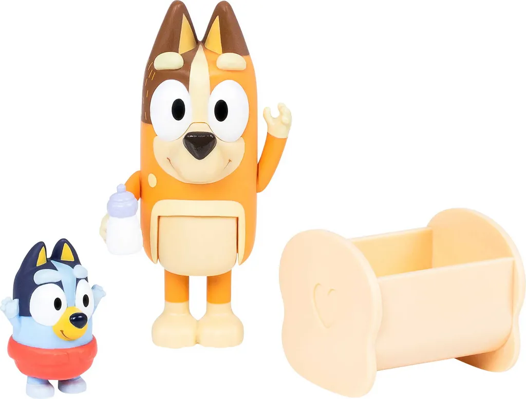 Set de 2 figurines Bluey Chilli et son bébé pour compléter votre collection