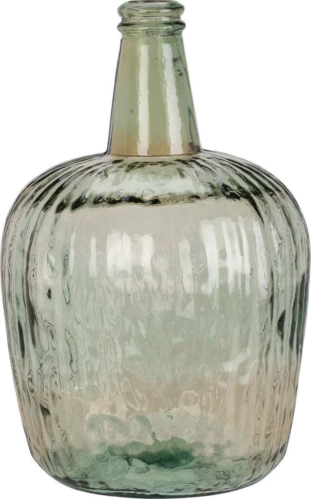 Vase aus recyceltem Glas BOTTLE, 8l, grün