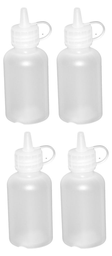 4 Mini Quetschflaschen 50 ml Soßenflasche, Dressingflasche, Produktbild 