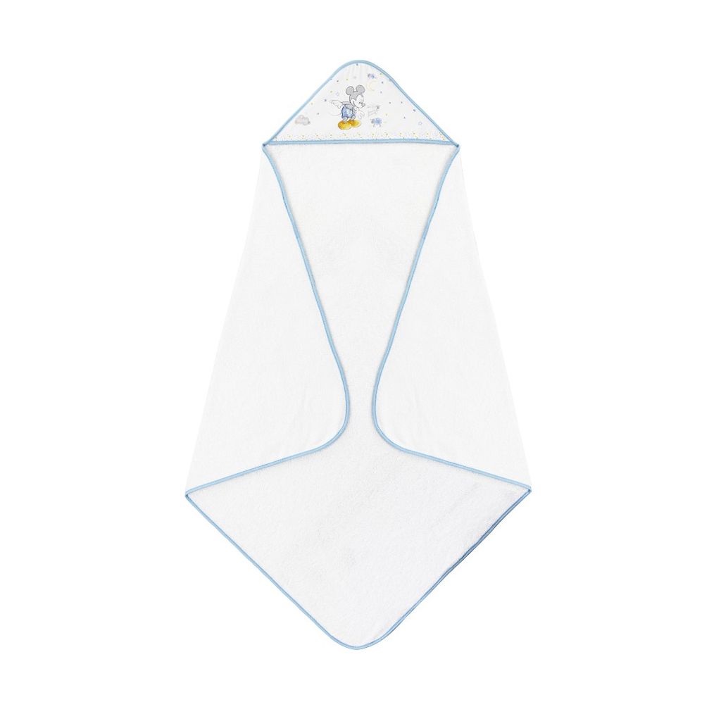 Disney by Interbaby - Badetuch 1X1 MT.- Mod. Counting Sheep Mickey - Weiss/Blau