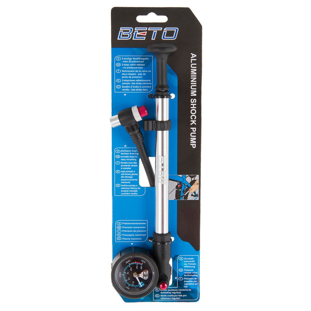 Beto Gabel- / Dämpferpumpe 400 PSI Aluminium 28 BAR Shock Produktbild 
