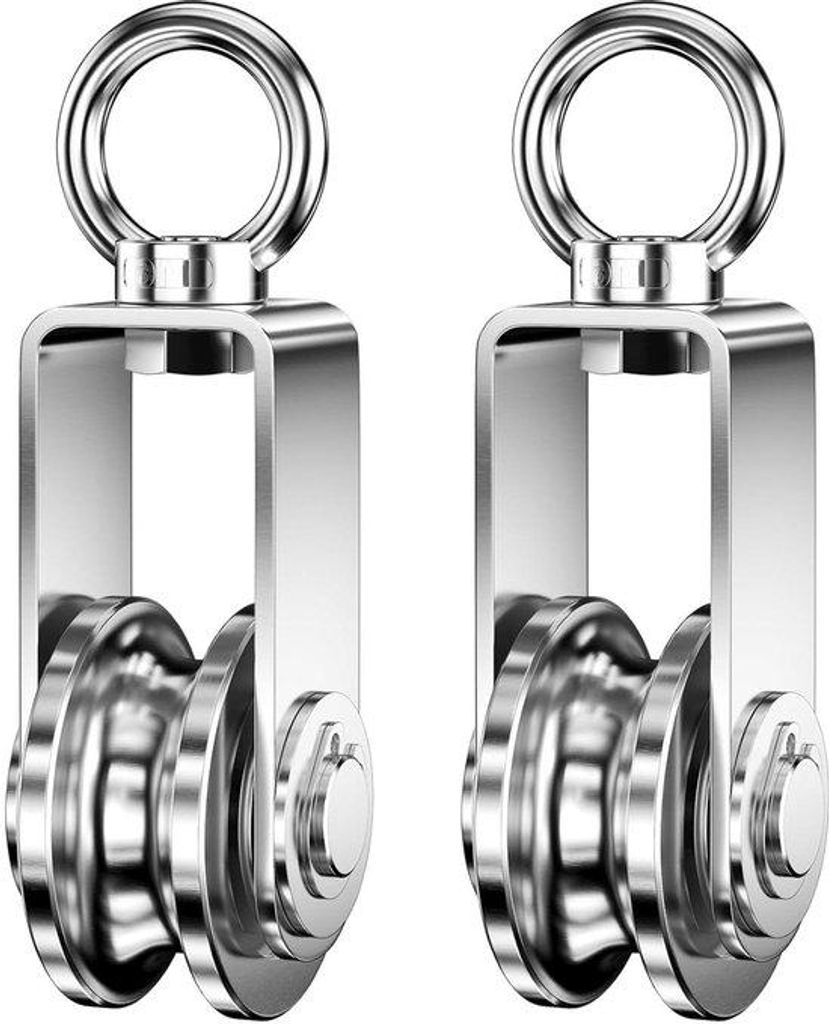 Edelstahl Kabelkatrol silber 250kg Tragfähig robust