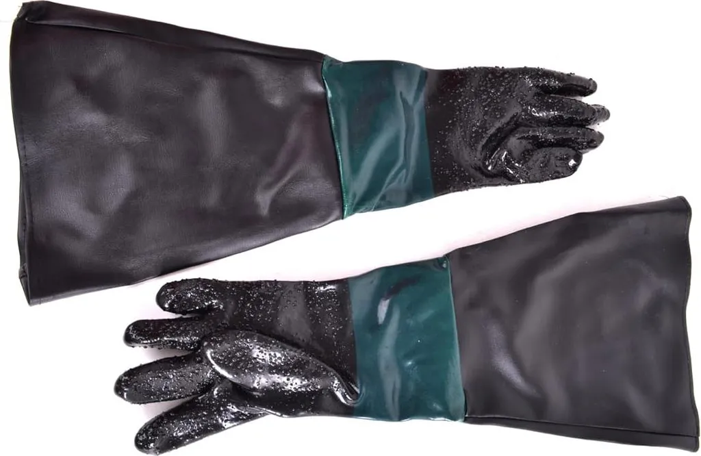Gants de sablage 63 cm : fini les irritations et projections de sable