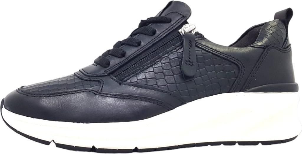 Tamaris sportlicher Schnürer Schwarz in Gr. 39