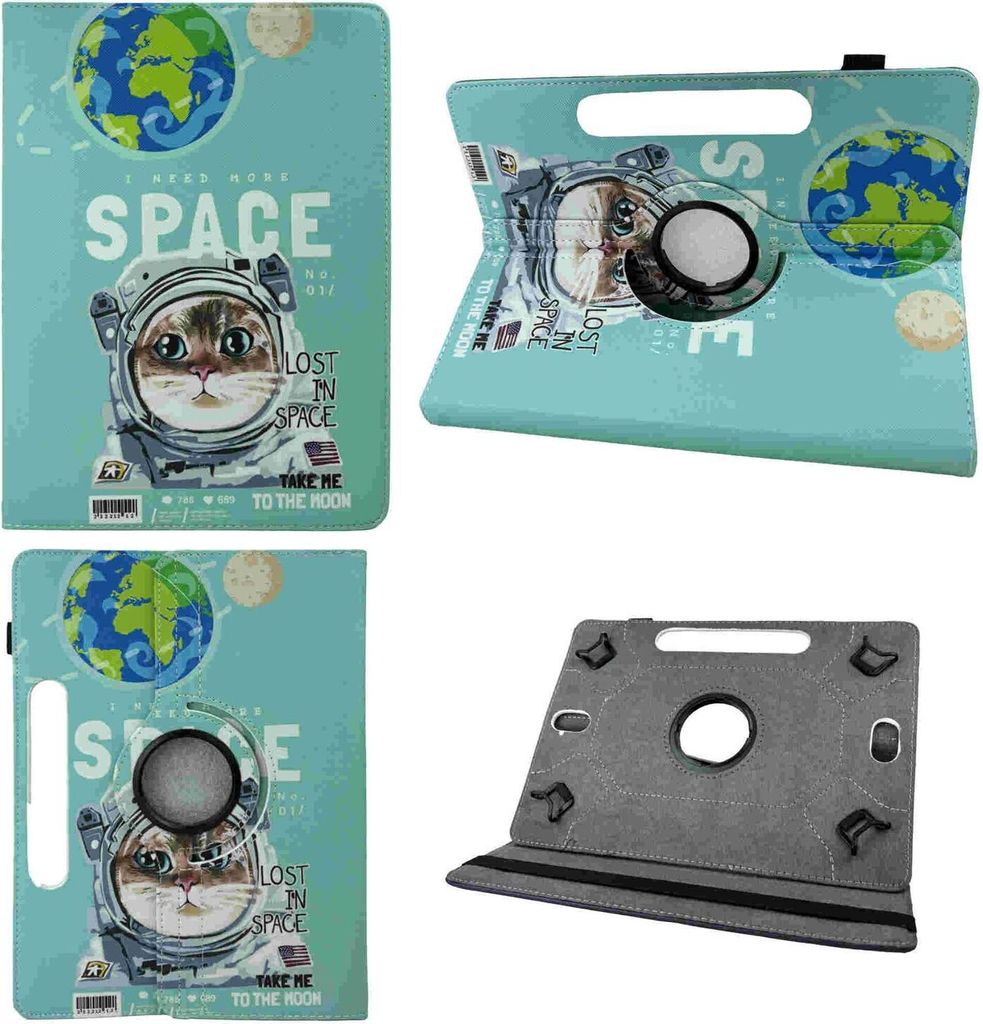 Für Apple iPad Air 11 Zoll 2025 / 2024 360 Grad Motiv 20 Tablet Tasche Kunst Leder Etuis Hülle