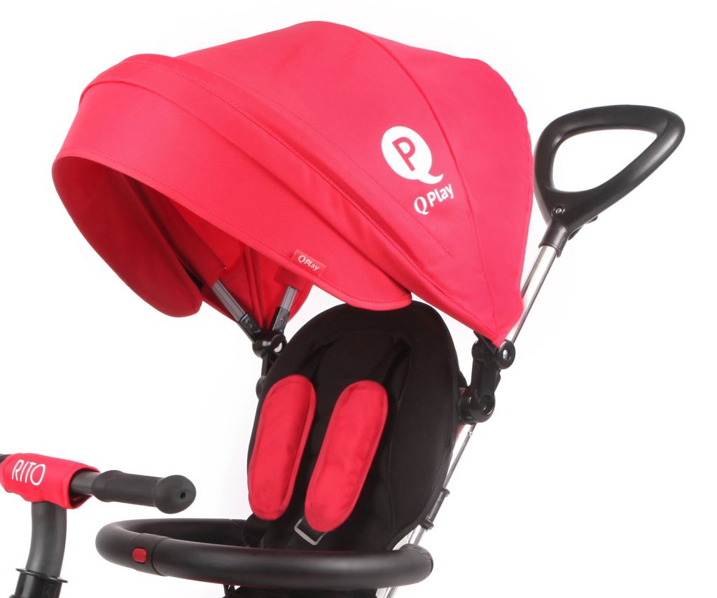 Qplay Triciclo Rito Gomma Rosso Tricicli