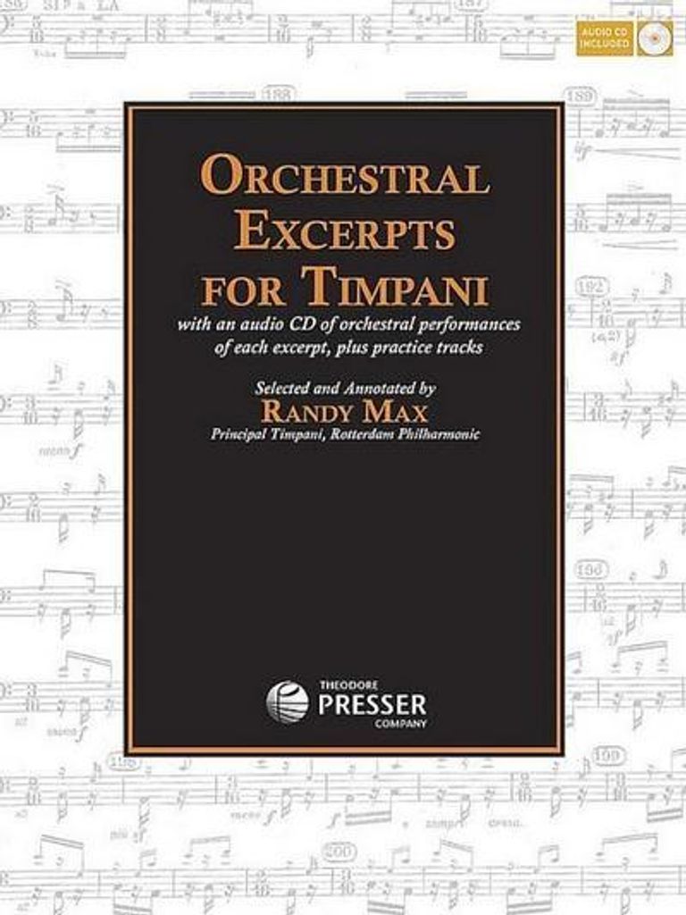Orchestral Excerpts For Timpani Book Cd